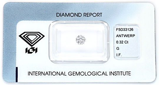 Foto 1 - Diamant 0,32ct Top Wesselton Lupenrein IGI VG VG, D5091
