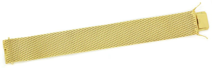 Foto 1 - Breites schweres Milanaise Armband, massiv 585 Gelbgold, K3107