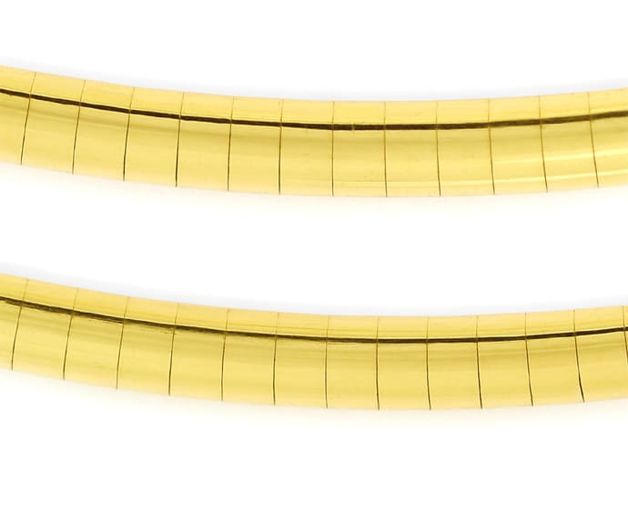 Foto 2 - Damen Goldkette Omega Collier 50cm lang in 14K Gelbgold, K3294