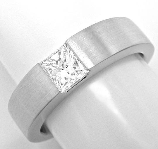 Foto 2 - Ring, Princess Diamant Lupenrein, 18K Weiss, S6194