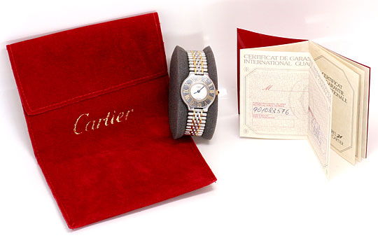 Foto 6 - Cartier 21 must de Cartier Stahl-Gold Damen-Armband-Uhr, U1519